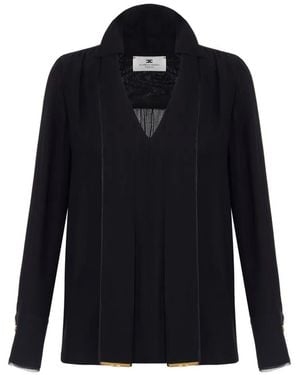 Elisabetta Franchi Tie-Neck Blouse - Blue