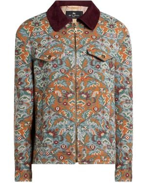 Etro Zip-Up Floral Jacket - Blue