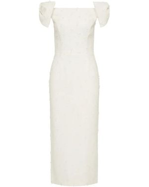 Rebecca Vallance Mariee Midi Dress - White