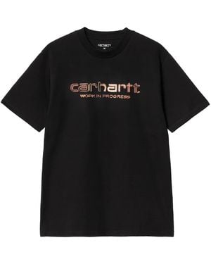 Carhartt Chrome script T-shirt - Schwarz