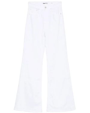 Lois Palas Flared Jeans - White