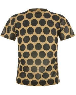 Marni T-Shirt En Maille Métallisée À Pois - Green