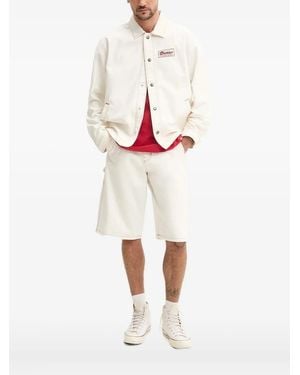 Dickies Contrast-Stitch Logo-Patch Jacket - White