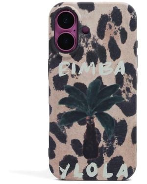 Bimba Y Lola Iphone 16 Animal-Print Phone Case - Multicolour