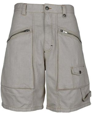 Isabel Marant Zip Pocket Bermuda Shorts - Grey