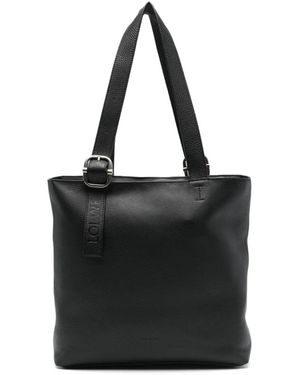 Loewe Loop Buckle-Detail Tote Bag - Black