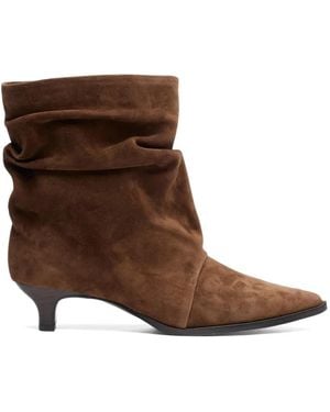Ash Trinity Slouchy Ankle Boots - Brown