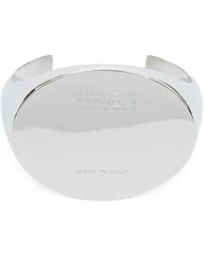 MM6 by Maison Margiela Numbers-Motif Cuff Bracelet - White