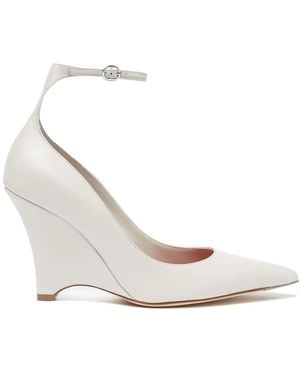 SCAROSSO 95Mm Marta Pumps - White
