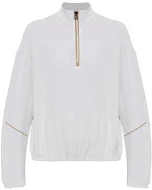Bogner Sudadera Floria Con Ribete De Cremallera - Blanco