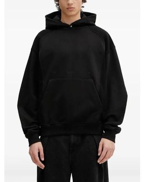 Adererror Panelled-Fabric Hoodie - Black