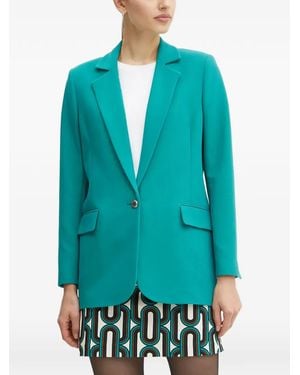 Morgan Buttoned Blazer - Blue