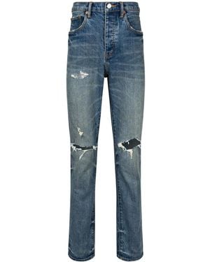Purple Brand Vintage Aged Blowout Jeans - Blue