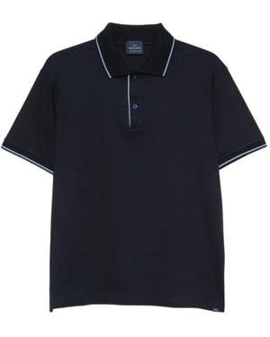 Paul & Shark Tipping-Detail Polo Shirt - Blue