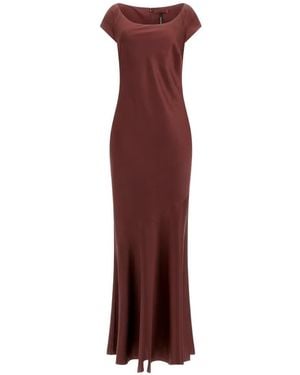 Guess Kleid Mit Angeschnittenen Ärmeln - Lila