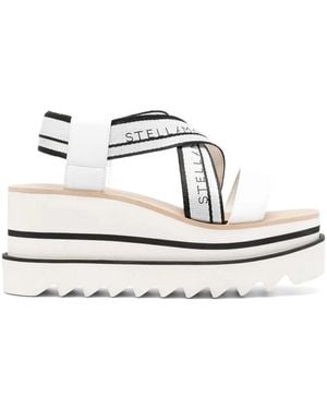 Stella McCartney Sneak-Elyse Plateau-Sandalen - Weiß
