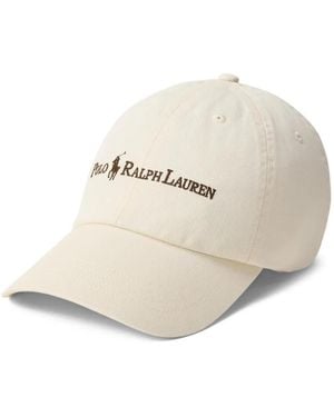 Polo Ralph Lauren Pony-Embroidered Cotton-Twill Cap - Natural