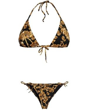 Balmain Bikini mit Trauben-Print - Weiß