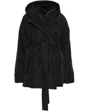 Norma Kamali Belted Oversized Coat - Black