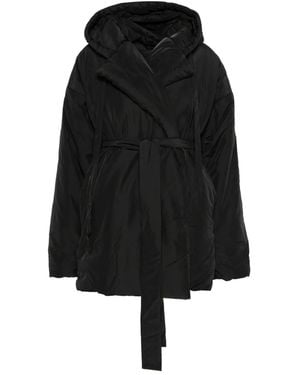 Norma Kamali Belted Oversized Coat - Black