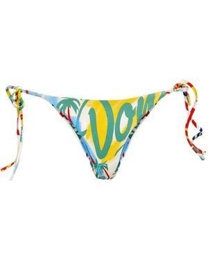 Donde Esteban Bazurto Bikinihöschen Mit Print - Blau