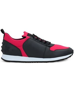 Tod's Studded Leather Sneakers - Red