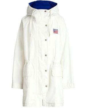 Polo Ralph Lauren Flag-Embroidered Drawstring Jacket - White