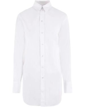 Sa Su Phi Camicia Con Colletto Classico - Bianco