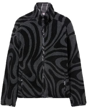 PUCCI Bomberjacke Mit Marmormuster - Schwarz