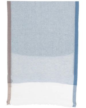 Dell'Oglio Rodi Fringed Scarf - Blue