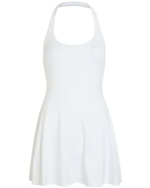 Vuori Vestido Corto Tiebreak Con Cuello Halter - Blanco