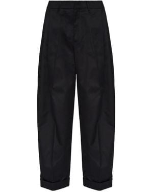 DSquared² Pleated Cotton Pants - Black