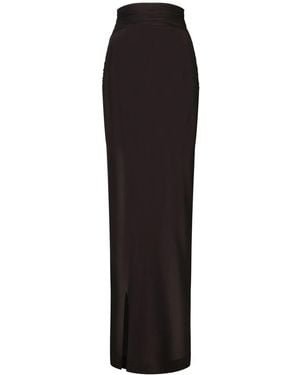 Dolce & Gabbana Transparent Long Skirt - Black