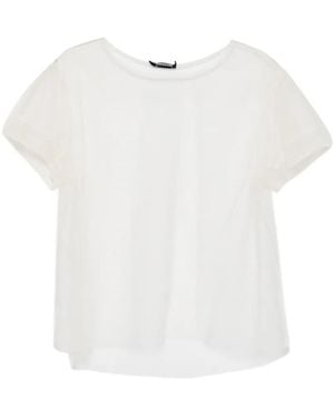 Susanne Bommer Sheer Short-Sleeve T-Shirt - White