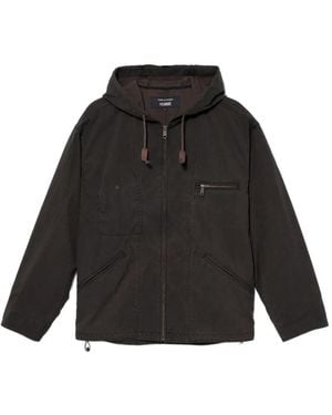 Comme des Garçons Washed Hooded Jacket - Black