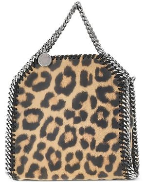 Stella McCartney Bolso Shopper Falabella Con Motivo De Leopardo - Metálico