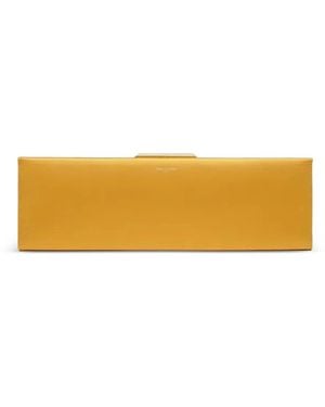 Saint Laurent Large Midnight Rectangular-Shaped Clutch Bag - Yellow