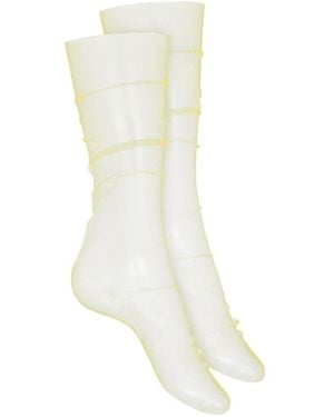 Maison Close Tulle Socks - White