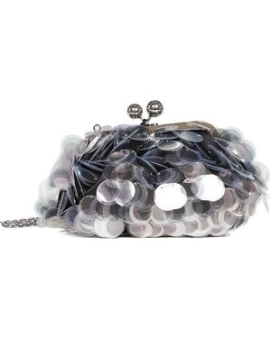 Weekend by Maxmara Sequin-Embellished Clutch Bag - Metallic