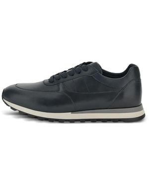 Paul & Shark Baskets Soleo En Cuir - Blue