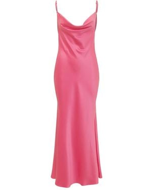 ACTUALEE Robe À Détail De Chaîne - Rose