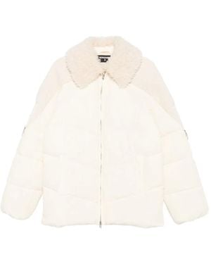 Patrizia Pepe Zip-Up Puffer Jacket - White
