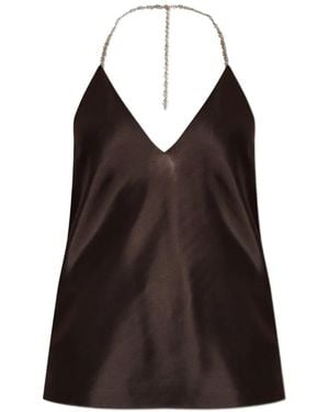 Sportmax Bluse Mit Kettenriemen - Schwarz
