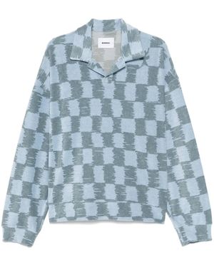 Bonsai Checkerboard Sweatshirt - Blue