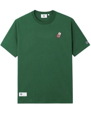 Chocoolate Bear-Appliqué T-Shirt - Green