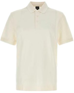 BOSS Logo-Patch Polo Shirt - White
