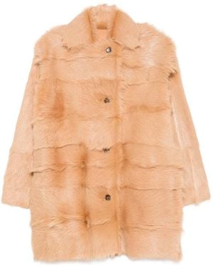 Alberta Ferretti Abrigo a paneles con botones - Neutro