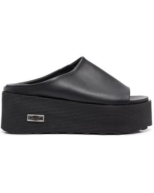 Cult Logo Platform Slides - Black
