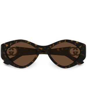 Gucci Occhiali Da Sole Cat-Eye - Marrone