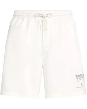 Brunello Cucinelli Swim Shorts - White